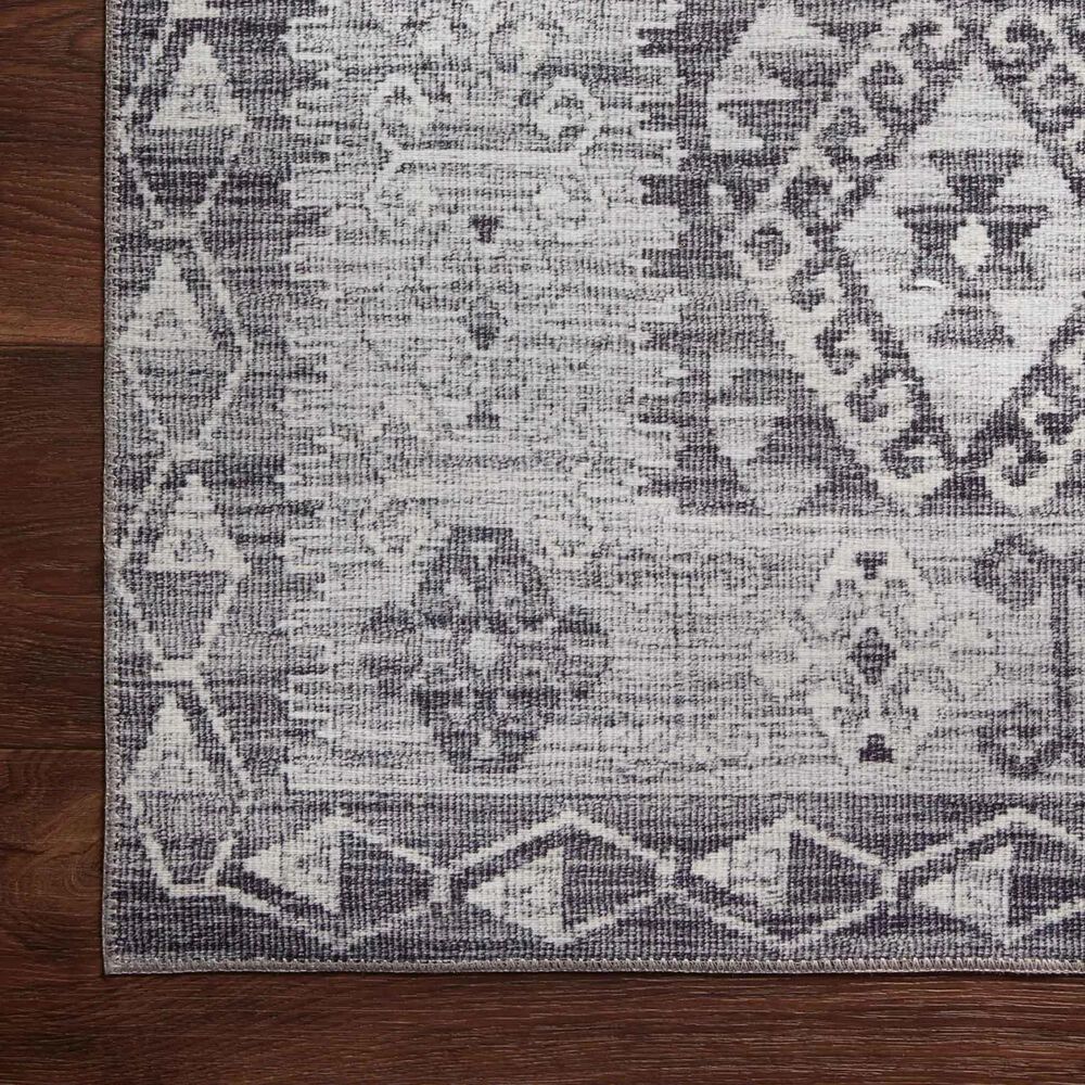 Loloi II Zion ZIO-03 2&#39;3&quot; x 3&#39;9&quot; Charcoal and Slate Area Rug, , large