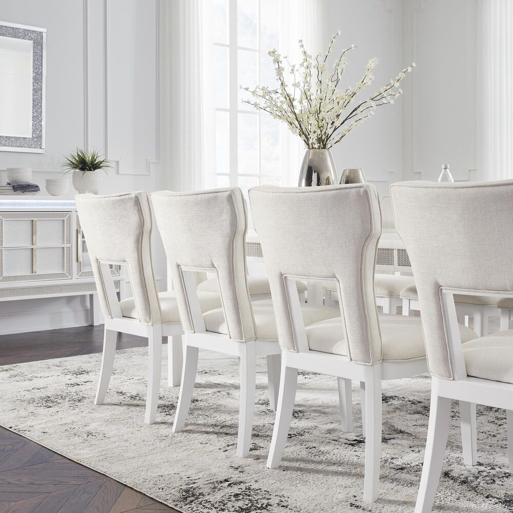 Ashley Chalanna Dining Chair Set of 2 in White, , large