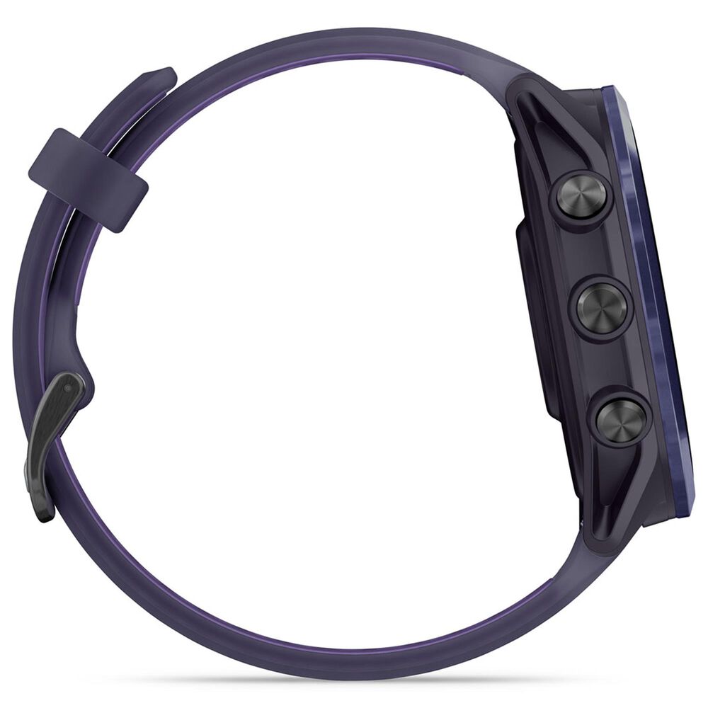 Garmin Forerunner 570 47mm Indigo Aluminum Case with Translucent Imperial Purple Band, , large
