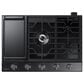 Samsung 2-Piece Kitchen Package with Stainless Steel 30" Single Wall Oven and Black Stainless Steel 30" Gas Cooktop, , large