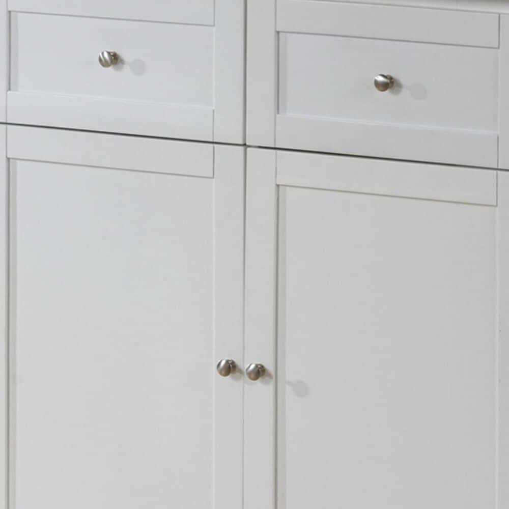 Pacific Landing Kitchen Cart in Natural/White, , large