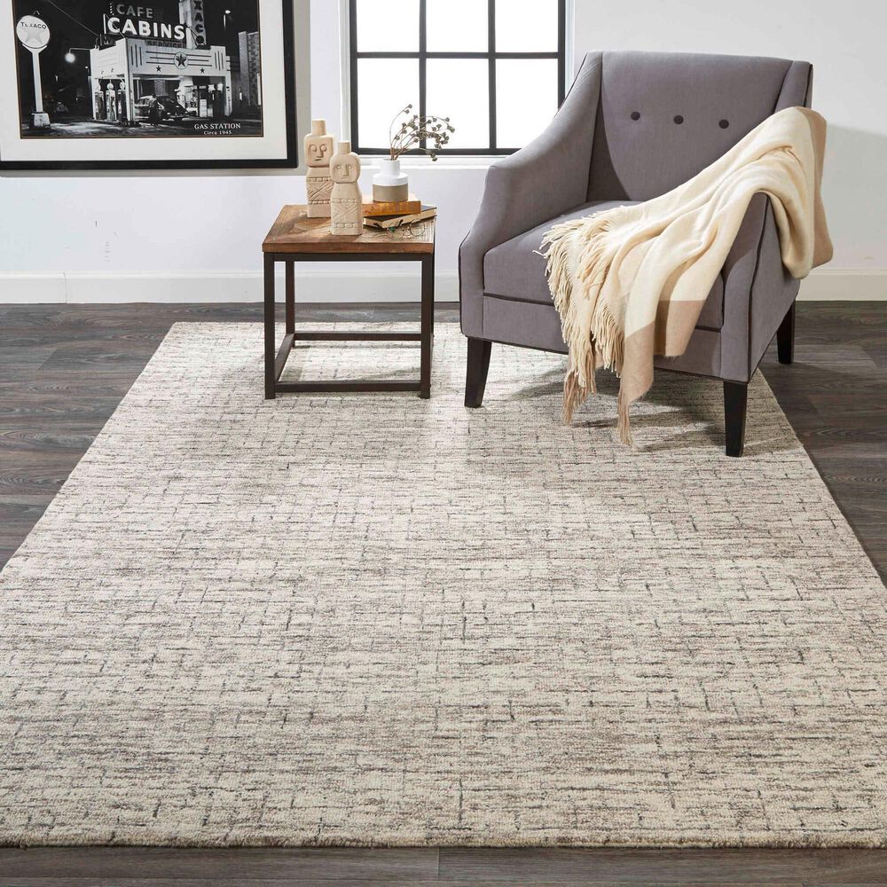 Feizy Belfort 5&#39; x 8&#39; Ivory Area Rug, , large