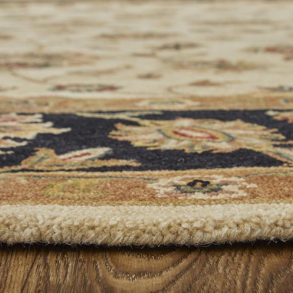 Feizy Rugs Wagner Beige and Black 5&#39; x 8&#39; Area Rug, , large