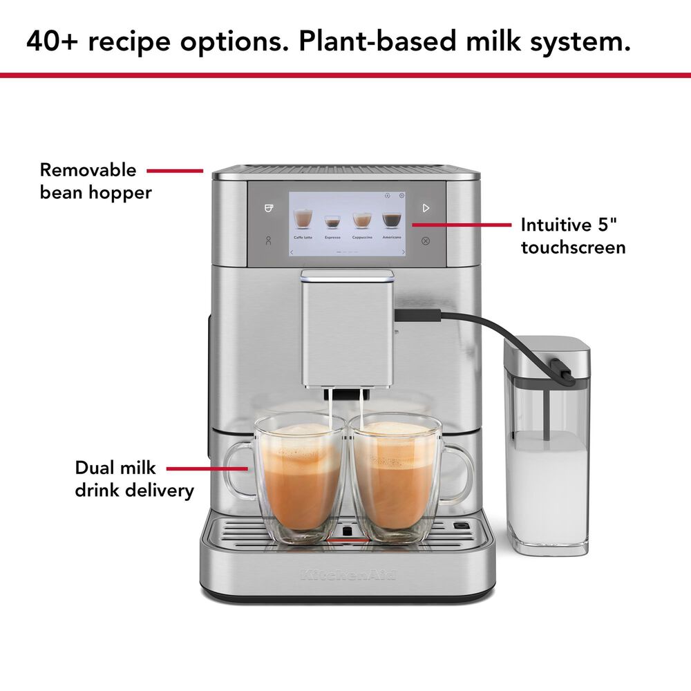 KitchenAid Fully Automatic Espresso Machine KF8 in Stainless Steel, , large