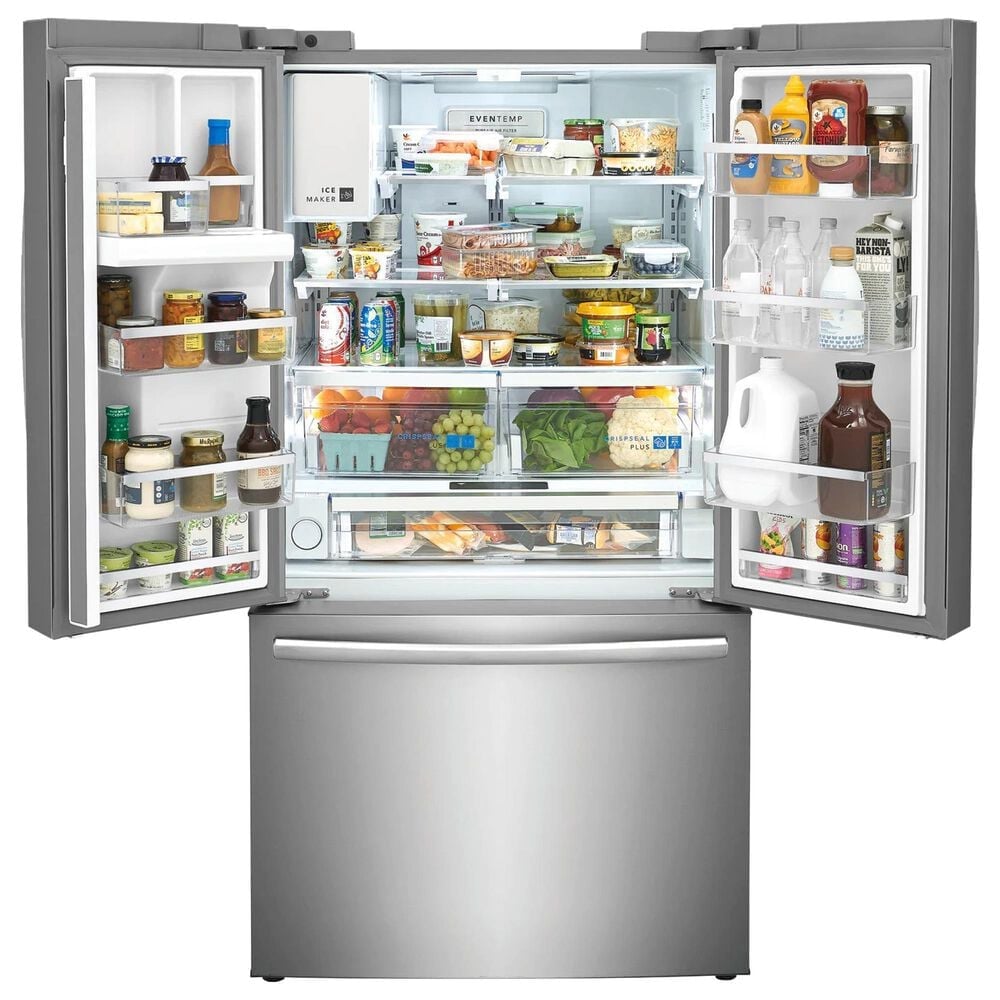 Frigidaire Gallery 3 Piece Kitchen Package with 36-inch French Door Refrigerator, 30&quot; Electric Range, and 24&quot; Tub Dishwasher with CleanBoost in Stainless Steel, , large