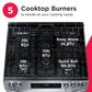 Frigidaire 30" Slide-In Gas Range with Air Fry in Stainless Steel, , large