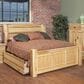 A-America Amish Highlands King Storage Bed in Natural Finish, , large