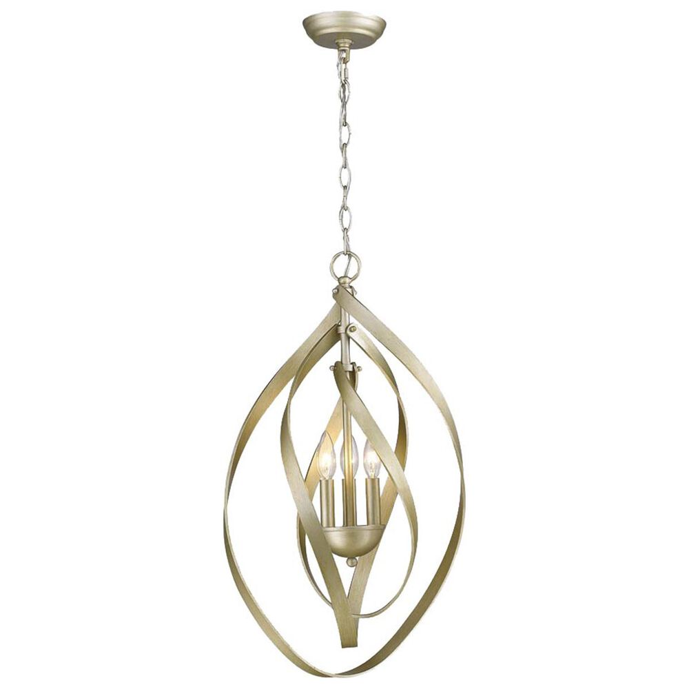 Golden Lighting Nicolette 3-Light Pendant in White Gold, , large