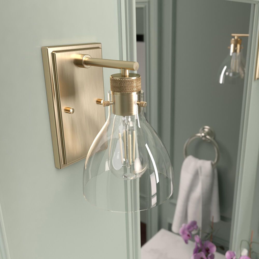 Hunter Van Nuys 1-Light Wall Sconce in Alturas Gold, , large