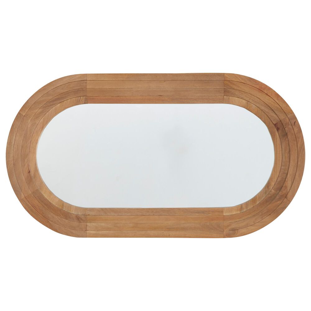 Ashley Daverly Accent Wall Mirror in Light Brown, , large