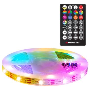 Monster Illuminessence 10 Ft. Smart RGB LED Light Strip with Remote Control in Multicolor, , large