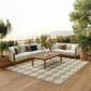 Nourison Positano Geometric Jute 8" x 10" Indoor/Outdoor Area Rug, , large