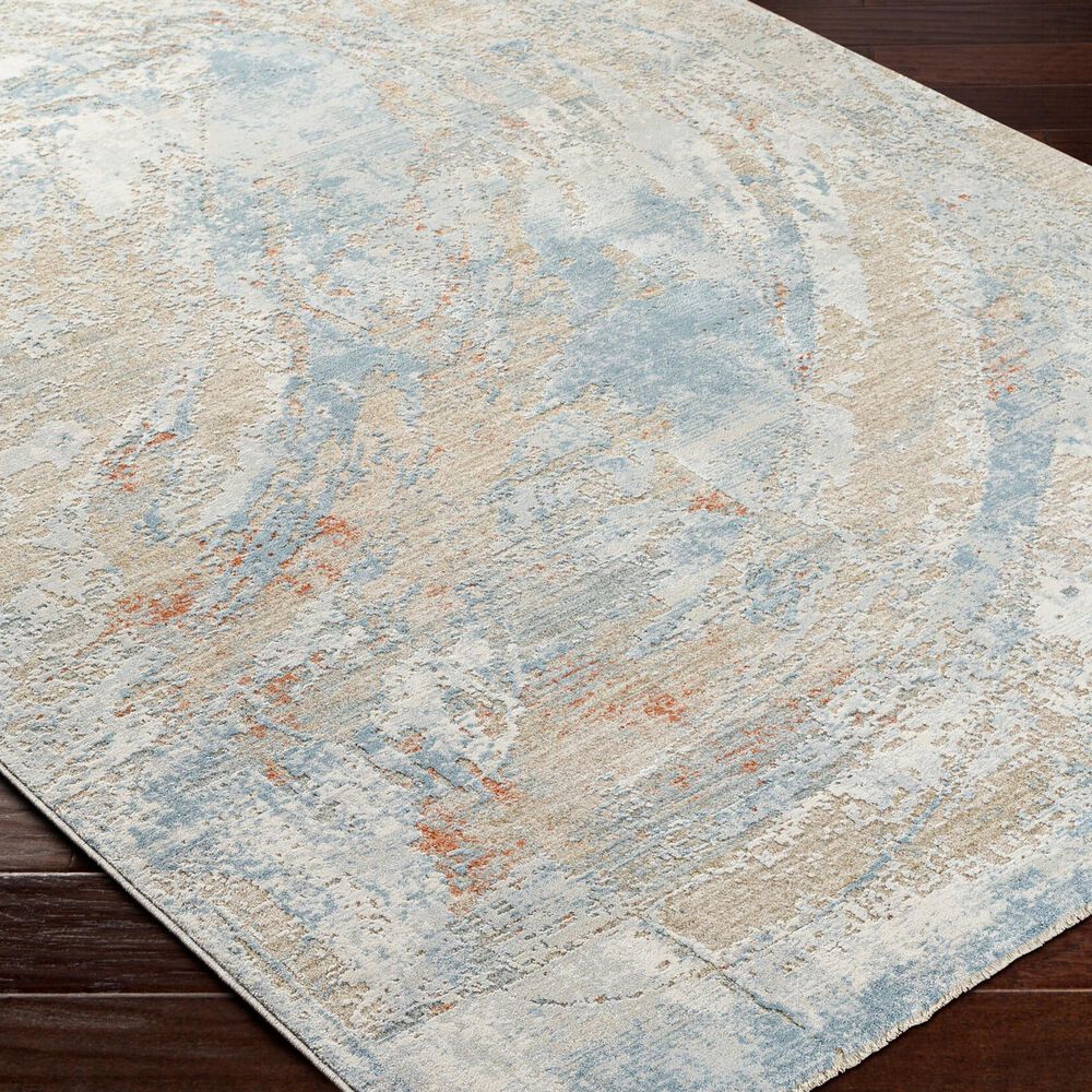 Surya Brunswick Cream, Tan, Taupe, Light Slate, Blue and Seafoam 10&#39; x 13&#39;11&quot; Area Rug, , large