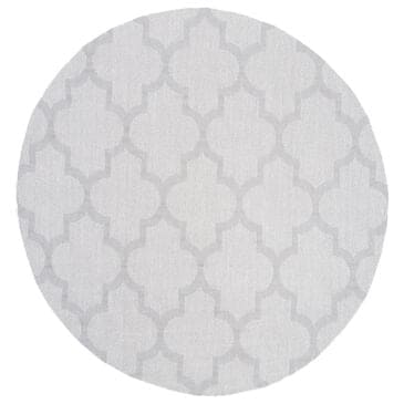 Safavieh Bermuda BMU804A 8" Round Ivory and Light Grey Indoor/Outdoor Area Performance Rug, , large