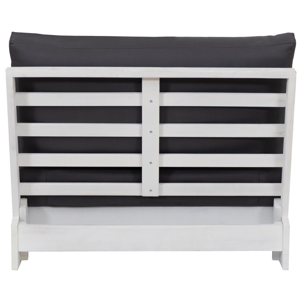 Linon Home Decor Silbury Patio Armless Chair in Grey, , large