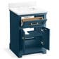 Kohler Charlemont 24" Single Bathroom Vanity in Tidal Blue with 3 cm White Quartz Top and Rectangular Sink, , large