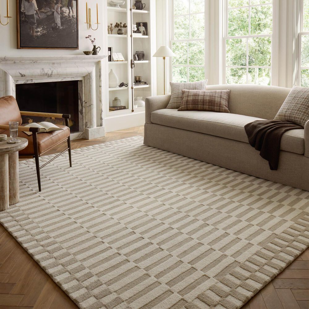 Chris Loves Julia x Loloi Bradley 8&#39;6&quot; x 11&#39;6&quot; Ivory and Beige Area Rug, , large