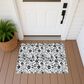 Dalyn Rug Company Soft Essentials Floral Ivory 1"8" x 2"6" Indoor/Outdoor Area Rug, , large