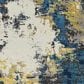 Surya Pepin PEI-1012 7"10" x 11" Aqua, Blue and Mustard Area Rug, , large