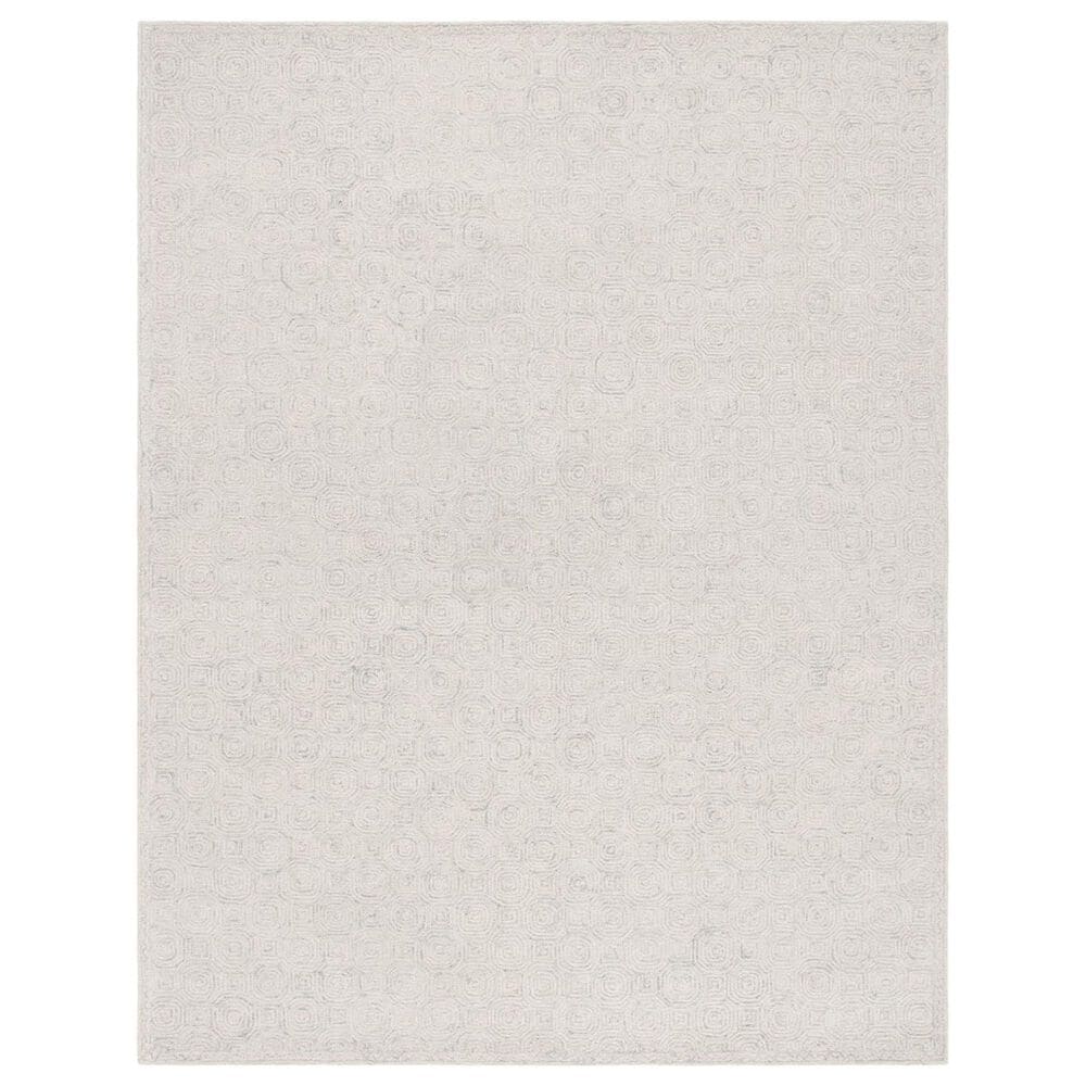Safavieh Micro-Loop 10" x 14" Silver and Grey Area Rug, , large