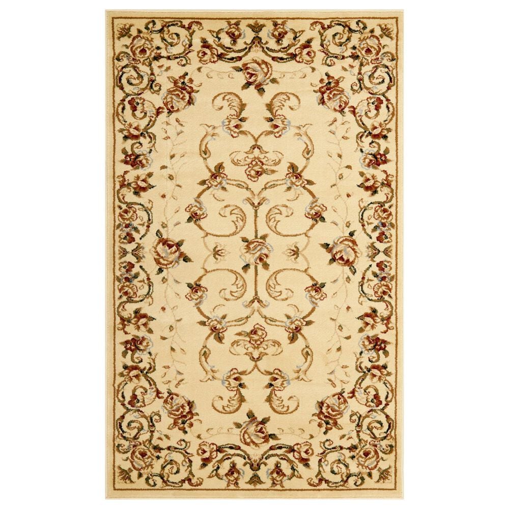 Safavieh Lyndhurst LNH327 3"3" x 5"3" Ivory and Beige Area Rug, , large