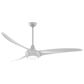 Minka-Aire Light Wave 65" Ceiling Fan with LED Light in Silver, , large