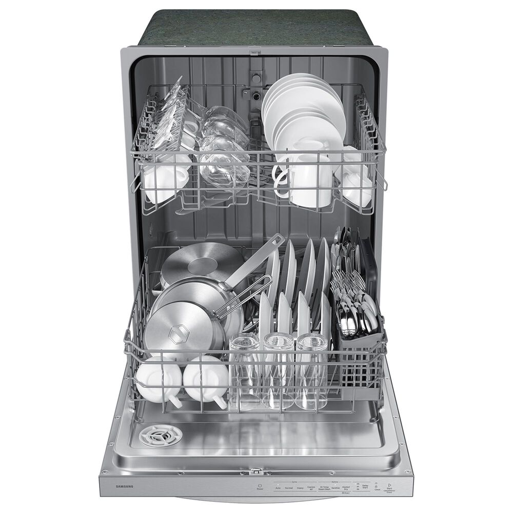Samsung 2-Piece Kitchen Package with 15.6 Cu. Ft. Top Freezer Refrigerator and Dishwasher in Stainless Steel, , large