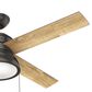 Hunter Loki 52" Ceiling Fan with LED Lights in Noble Bronze, , large