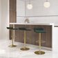 Lumisource Ale Adjustable Swivel Barstool in Green (Set of 2), , large