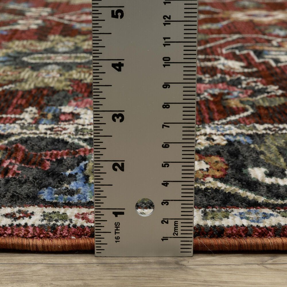 Oriental Weavers Hastings HA03V 5&#39;3&quot; x 7&#39;6&quot; Red Area Rug, , large