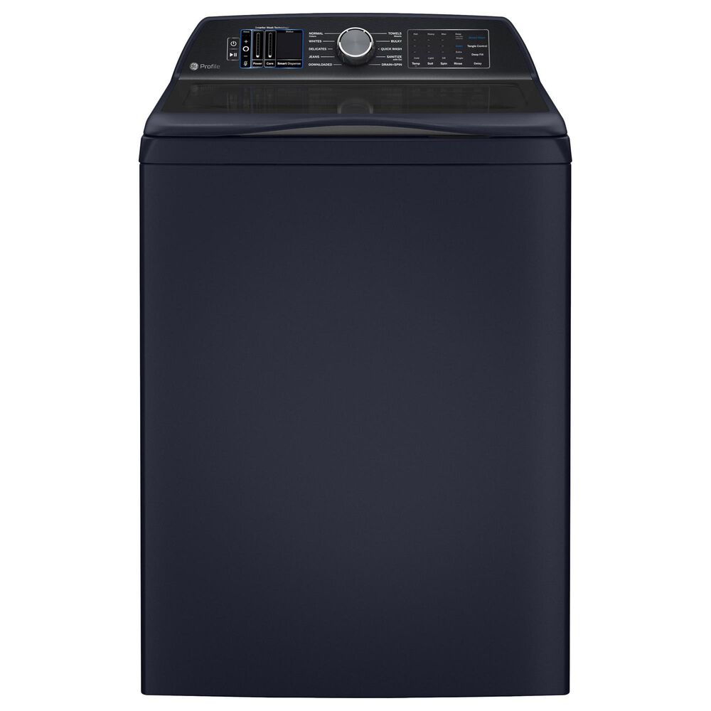 GE Profile 5.4 Cu. Ft. Top Load Impeller Washer and 7.3 Cu. Ft. Gas
