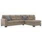 Ashley Olten 2-Piece Right Facing Sectional with Chaise in Mocha, , large