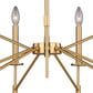 Vaxcel Kedzie 9-Light Chandelier in Natural Brass, , large