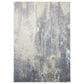 Feizy Azure 3401F 1"8" x 2"10" Gray and Blue Area Rug, , large