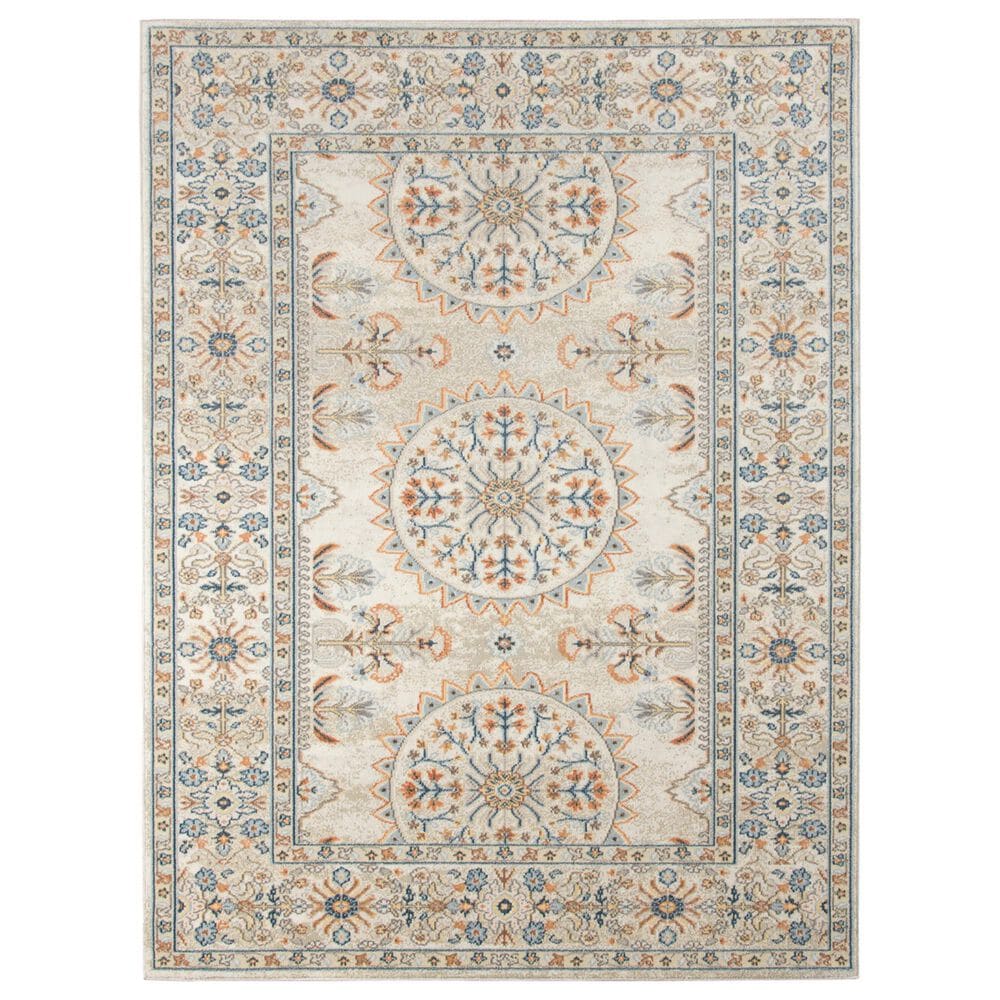 Amer Rugs Bohemian BHM-8 5"1" x 7"6" Beige Area Performance Rug, , large