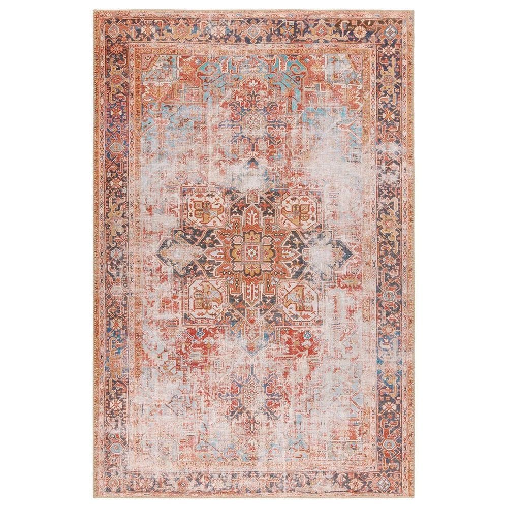 Jaipur Garcia Matias 6" x 9" Moonbeam, Plum Kitten, High Rise, Bombay Brown and Oil Blue Area Rug, , large