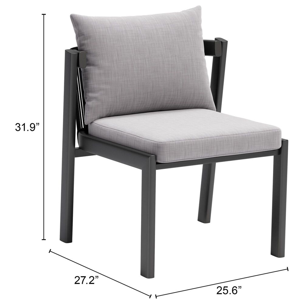Zuo Modern Horizon Side Chair in Gray &#40;Set of 2&#41;, , large