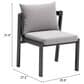 Zuo Modern Horizon Side Chair in Gray (Set of 2), , large