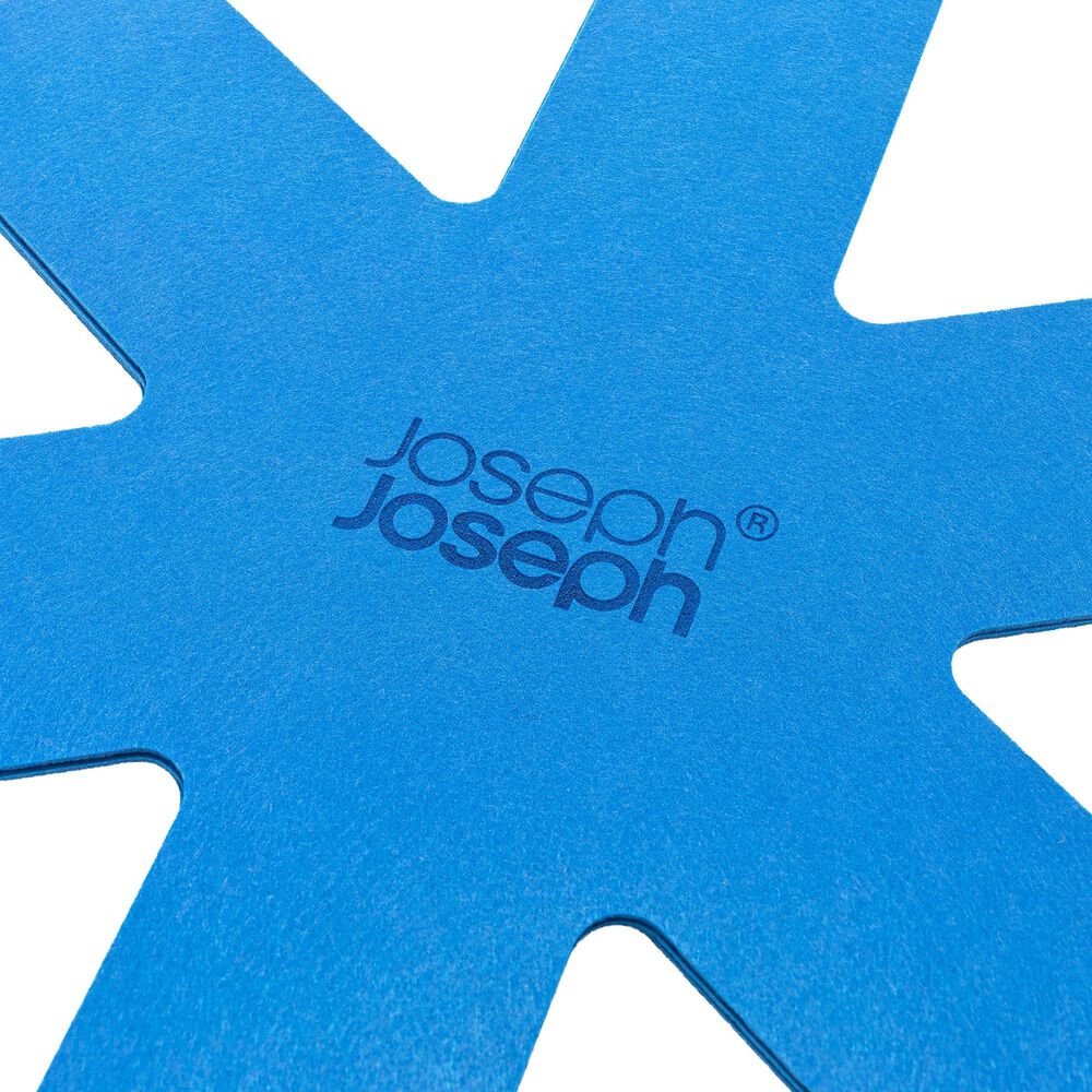 Joseph Joseph Space 6-Piece Non-Stick Ceramic Saucepan Set with Folding Handles in Midnight Blue, , large