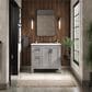 Kohler Quo 36" Single Bathroom Vanity in Mohair Grey with 3 cm Pure White Quartz Top and Oval Sink, , large