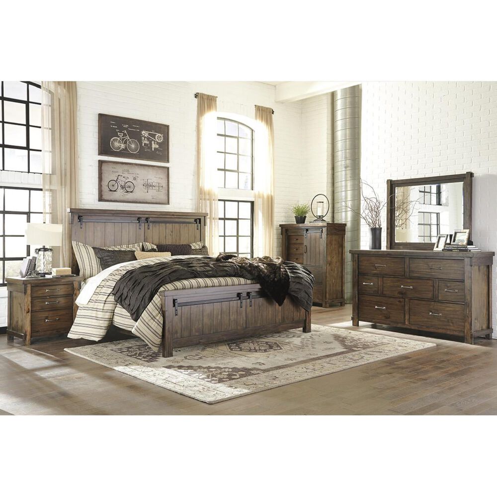 Signature Design by Ashley Lakeleigh 4 Piece Queen Bedroom Set in Brown, , large
