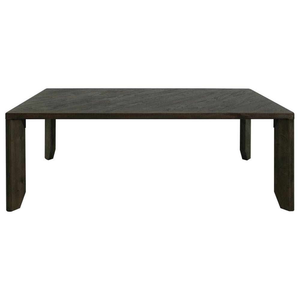 Fallridge Dark Teak and Balam 7-Piece Rectangular Dining Set in Black, , large