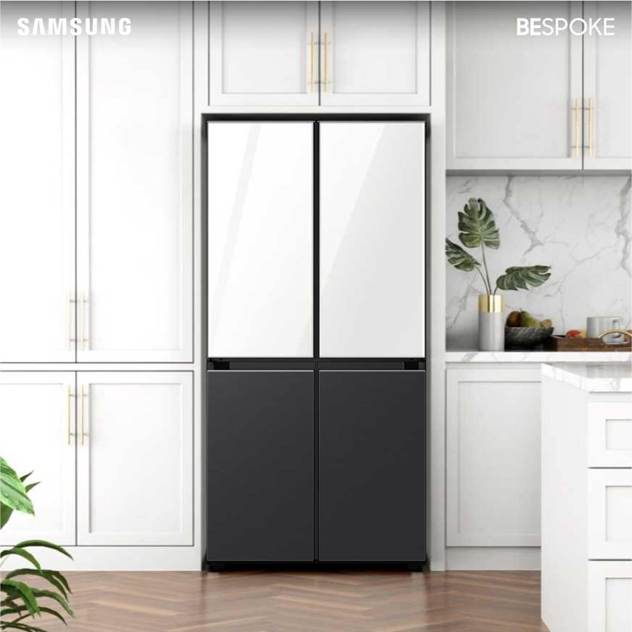 Samsung white cheap glass refrigerator