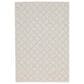 Oriental Weavers Portofino 5098W 7"10" x 10"10" Ivory Area Rug, , large