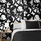 Wallquest Inkblot 216" x 20.5" Peel and Stick Wallpaper in Onyx, , large