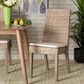 Baxton Studio Toby Side Chair in Greywashed and Brown (Set of 2), , large