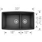 Blanco Performa 60/40 Double Bowl Kitchen Sink with Low Divide in Anthracite, , large