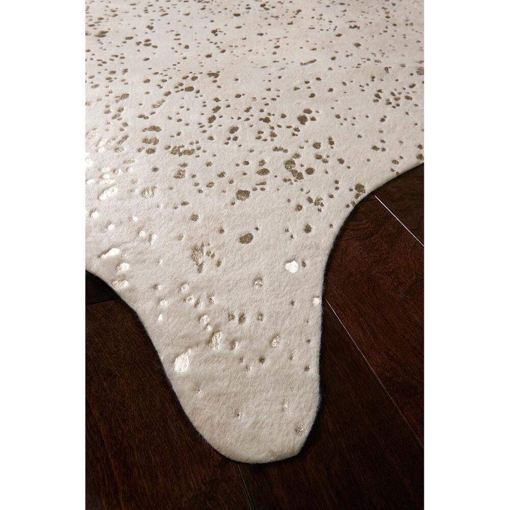 Loloi Bryce BZ-08 5&#39; x 6&#39;6&quot; Ivory and Champagne Area Rug, , large