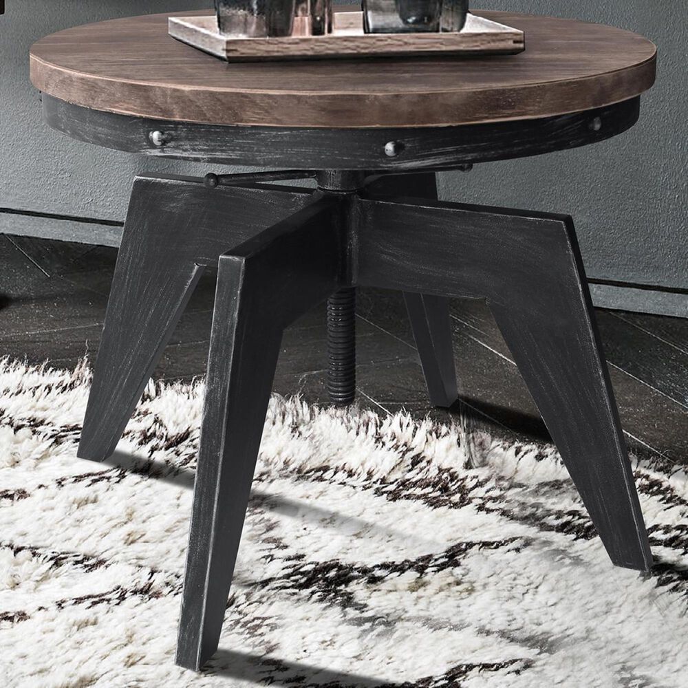 Blue River Dayton Coffee Table in Industrial Gray and Pine Wood, , large