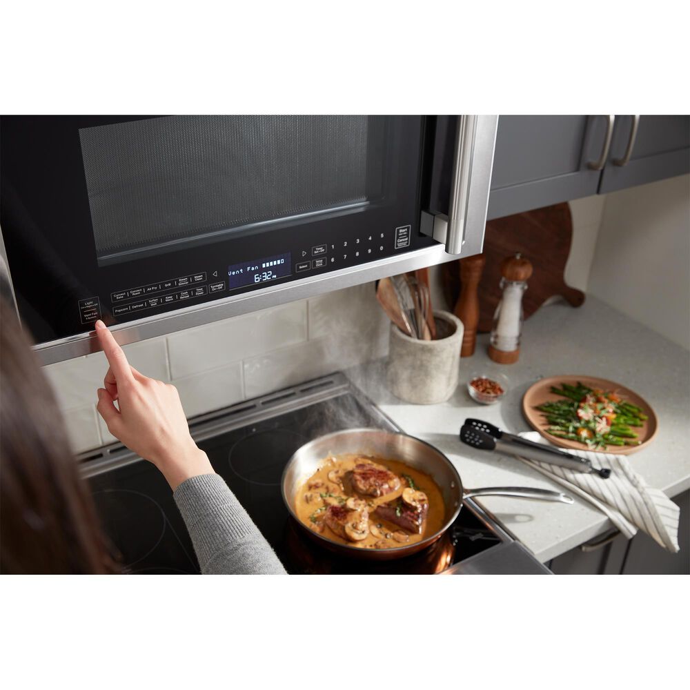 KitchenAid 1.9 Cu. Ft. Over-the-Range Convection Microwave with Air Fry Mode in Stainless Steel, , large